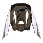 Casquette casque cross alpinestars s - m5 rover sand / mandarine / camouflag