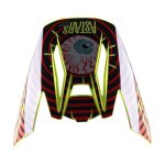 Casquette casque cross alpinestars s - m5 solar flare noir / rouge fluo / ja