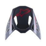 Casquette casque cross alpinestars s - m8 radium 2 noir / rouge fluo