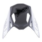 Casquette casque cross alpinestars supertech s - m8 factory noir / blanc / r
