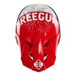 Casquette casque cross freegun xp - 4 load rouge / blanc / noir brillant
