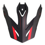 Casquette casque shot trek rally black / red matt