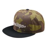 Casquette troy lee designs flat bill signature camouflage vert