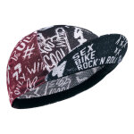 Casquette vlo gist dco t sex, bike, rock n roll noir / blanc