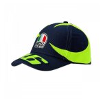 Casquette vr46 valentino rossi sole e luna bleu / jaune 2019