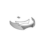 Catadioptre shad pour top case sh33 2011 blanc