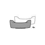Catadioptre shad pour top case sh40 2011 blanc
