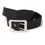 Ceinture cuir helstons double d noir - 100