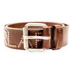 Ceinture cuir overlap ben marron - 100