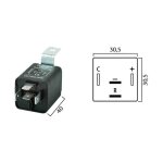 Centrale clignotante flosser universelle  4 fiches 12v 2 / 4x21w