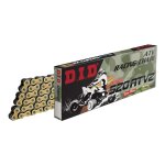 Cha�ne de transmission did 520atv2 70 maillons or et noir avec attach