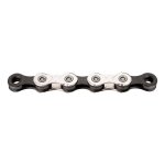 Chaîne vélo 11v kmc x11 114 maillons argent / noir Chaîne vélo 11v kmc x11 114 maillons argent / noir