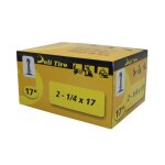 Chambre � air 17 2 1 / 4x17 vs deli valve droite filet�e avec �crou