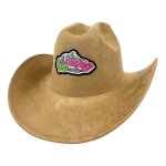 Chapeau cowboy bud racing marron beige