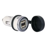 Chargeur usb double pour allume - cigare tecmate o106.