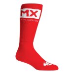 Chaussettes enfant thor mx solid socks rouge / blanc