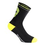 Chaussettes hautes v�lo �t� gist cr�ne noir / jaune fluo - 36 - 39