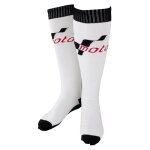 Chaussettes motogp été blanches / noires pour bottes moto Chaussettes motogp été blanches / noires pour bottes moto