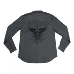Chemise homme lethal threat eagle piston gris - m