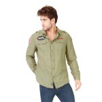 Chemise manches longues von dutch angus kaki - xl