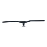 Cintre vtt avec potence intégrée (55mm) relevé en aluminium noir (l Cintre vtt avec potence intégrée (55mm) relevé en aluminium noir (l