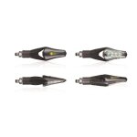 Clignotants chaft led hecker noir / fum�