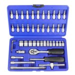 Coffret à cliquets 46 pièces acier vanadium Coffret à cliquets 46 pièces acier vanadium