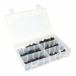 Coffret vis de carrosserie acier noir