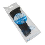 Colliers de serrage nylon 2, 5x200mm 1tek tools noir par 100