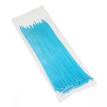 Colliers de serrage rilsan 2, 5x200mm bleu fluo