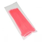Colliers de serrage rilsan 2, 5x200mm rose fluo