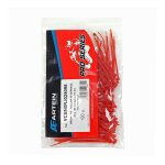 Collier de serrage rilsan rouge 2, 5 x 100 mm sachet de 100