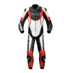 Combinaison 2 pièces cuir spidi sport warrior tour noir / rouge - 46 Combinaison 2 pièces cuir spidi sport warrior tour noir / rouge - 46