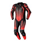 Combinaison cuir 1 pi�ce rst pro series evo airbag rouge fluo / noir - x