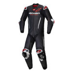 Combinaison cuir alpinestars gp - r7 black / white / red fluo 1 pi�ce -