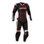 Combinaison cuir bering lead - r noir / rouge - s