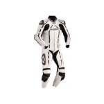 Combinaison cuir ixon pulsar air blanc / noir / argent homme - xs