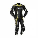 Combinaison cuir ixon vortex 2 noir / blanc / jaune vif - s