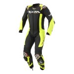 Combinaison cuir ixon vortex 3 noir / jaune fluo - m