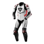 Combinaison cuir rev'it scorpio blanc / rouge - 46