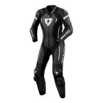 Combinaison moto femme rev it xena 4 ladies black / white - 46