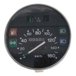 Compteur rms rond �105 mm noir / argent 160 km / h vespa px 125 / 150 / 200