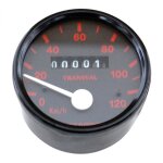 Compteur transval rond peugeot 103 sp - mv complet - 160km / h