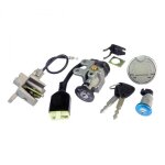 Contacteur à clé + serrure selle adaptable scooter 50cc chinois 139q Contacteur à clé + serrure selle adaptable scooter 50cc chinois 139q