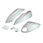 Coque arriere scooter mtkt blanche nitro / aerox