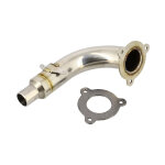 Coude de pot d'�chappement inox pour rieju 50 mrt 21 -