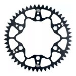Couronne aluminium 7075 - t6 moto master noire pas 428 53 dents yamaha y