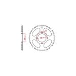 Couronne jt sprockets pas 428 46 dents suzuki rg 80 gamma 86 - 87