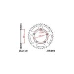 Couronne jt sprockets acier pas 420 46 dents - pour ktm sx 65 98 - 21