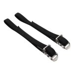 Courroie pour cale pied en nylon noir (paire)